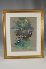 ANCIENNE GOUACHE SUR PAPIER