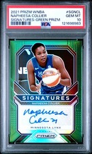 2021 Panini Prizm Wnba #SGNCL Napheesa Collier Signatures-Green Prizm PSA 10