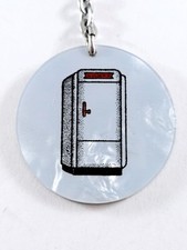 Vintage Kelvinator Fridge Retro KEYCHAIN - THONON - 1960s