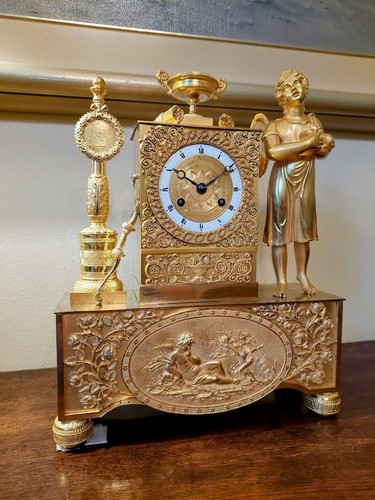 Pendule bronze doré fidéle - pendule, dorÉ,