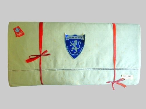 Paire draps anciens - draps, neufs