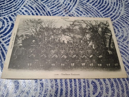 Cpa tonkin tirailleurs - tonkin,