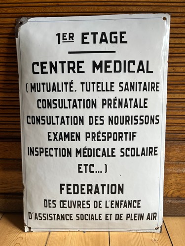 Ancienne plaque émaillée - plaque,