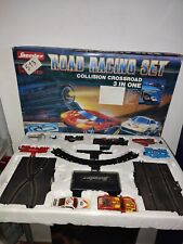 ELECTRIC ROAD CIRCUIT AND TRAIN SPEEDER ROAD RACING SET (CAR WORKS)