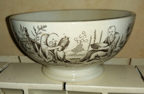 Buf1 ancien bol - -, faïence