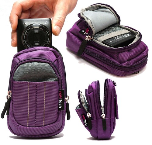 Navitech purple camera case - navitech,