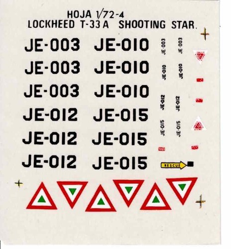 Hoja decals lockheed - hoja,