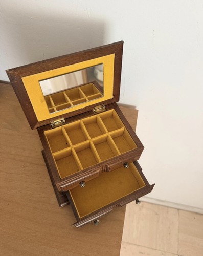 Boîte bijoux bois avec - bijoux, en