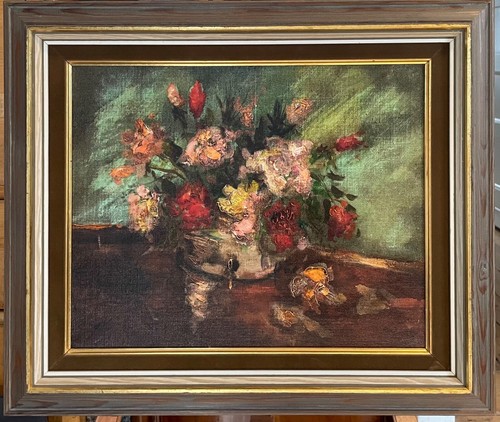 Tableau huile sur toile - à,