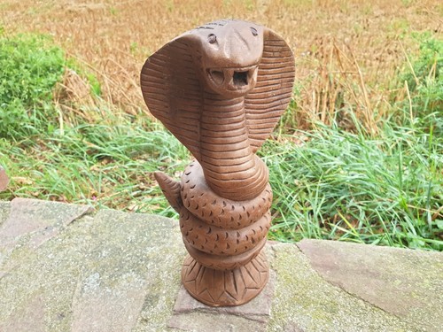 Cobra sculpté bois serpent - sculpté,