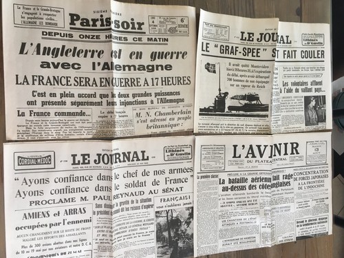 Tres anciens journaux - tres,
