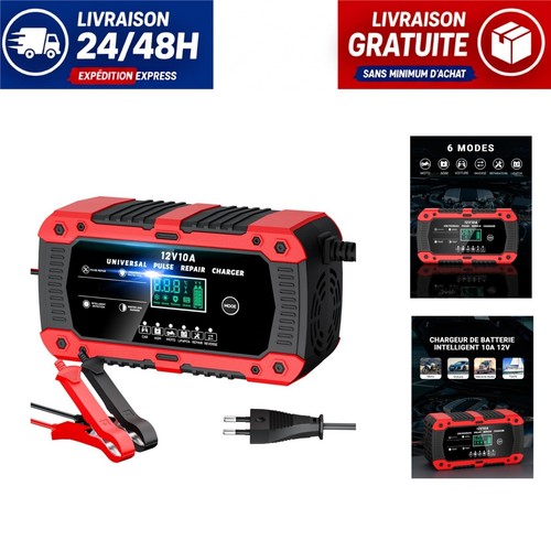 Chargeur batterie 10 a - 12,
