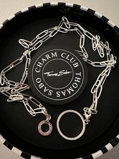 Genuine Thomas Sabo Paper Clip Link Long Necklace Silver 925 