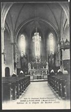 CPA  --  DOUE LA FONTAINE INTERIEUR CHAPELLE DES RECOLETS . DOS VERT  . 647.K