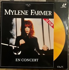 MYLENE FARMER - EN CONCERT - LASER DISC ARGENT - TRES BON ETAT 
