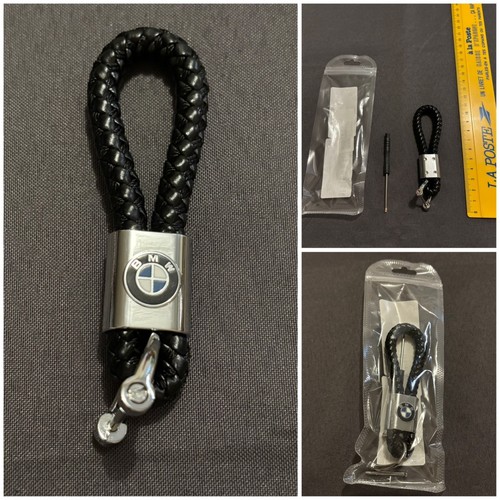 Porte clé luxe cuir - , tressé