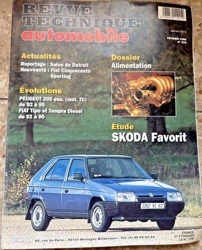 Revue technique skoda favorit - revue,