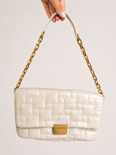 Sac main zara blanc - à,