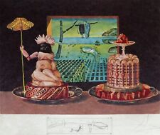 SALVADOR DALI LES DINERS DE GALA Les Je Mange GALA - Aphrodisiaque HAND SIGNED