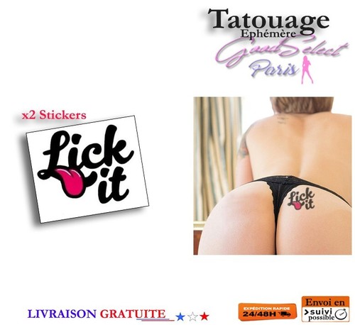 Tatouage temporaire lick - temporaire, -lick