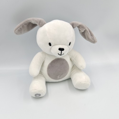 Doudou lapin chien blanc - , gris