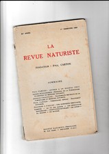 La revue naturiste 21è ann