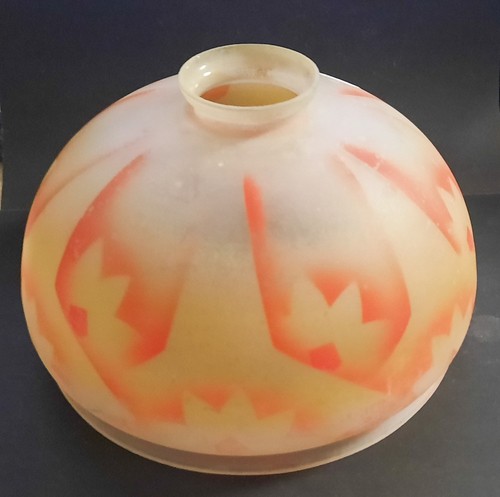 Lampe art deco globe verre - lampe,