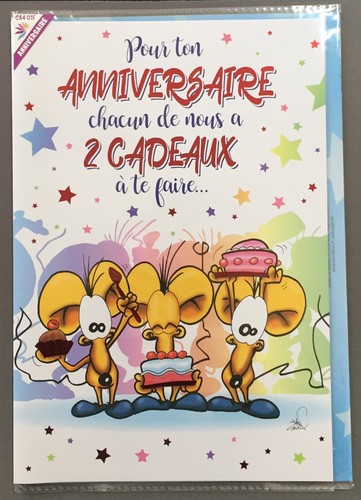 Grande carte anniversaire