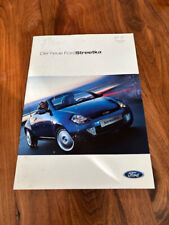 Ford Streetka brochure 08/2003