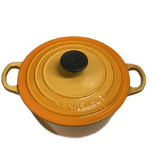 Le Creuset Cocotte Ronde 18cm 7 inch 2qt Orange Blossom Enamel Cast Iron
