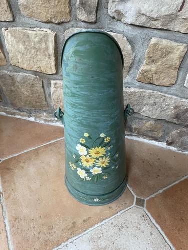 Ancien seau charbon zinc - en,