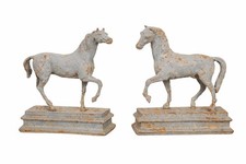 Sculpture cheval couple statue