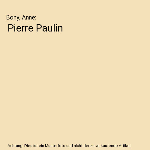 Pierre paulin bony - pierre, paulin,