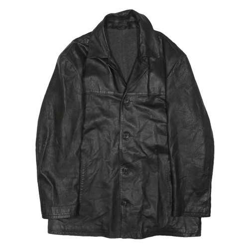 Hommes cuir noir veste - hommes,