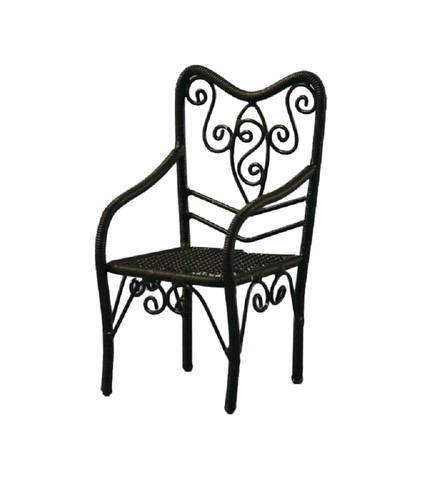 Chaise jardin fil noir - chaise,