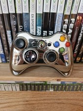Manette Microsoft Xbox 360 Wireless Controller Silver Chrome Limited Edition