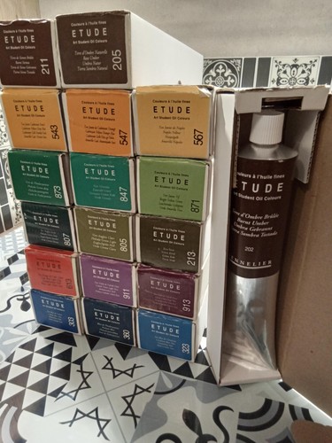 Tubes peinture huile sennelier - peinture,