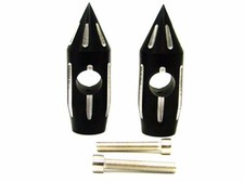 Rehausse de guidon noir de 1 "pour Harley Honda Kawasaki Suzuki Yamaha Chopper