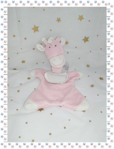 Doudou plat girafe rose - ⑯,