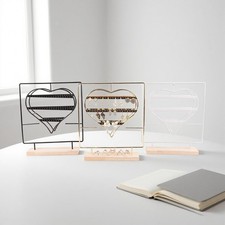 Présentoir à bijoux en bois pour boucles d'oreilles, pour vitrine,