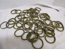 large lot of antique brass curtain rings castles france