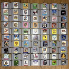 Nintendo 64 Game Lot 70 Titles Mario Smash Zelda Untested No Duplicates