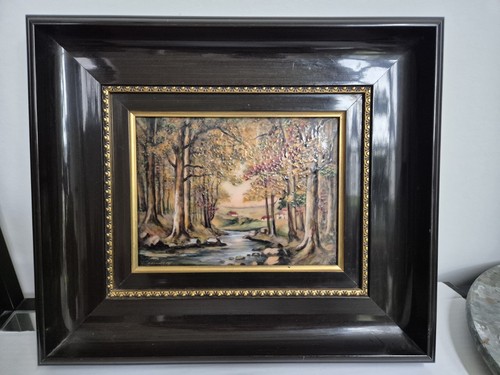 Grand tableau emaux - ,