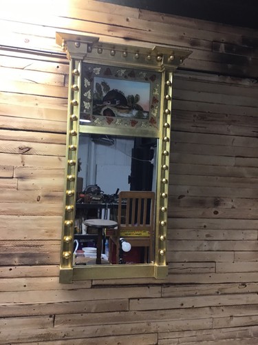 Bright gold trumeau mirror - bright,