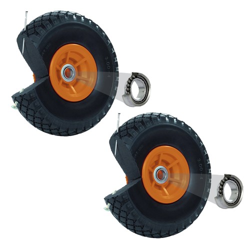 Roues brouettes poussette - brouettes,