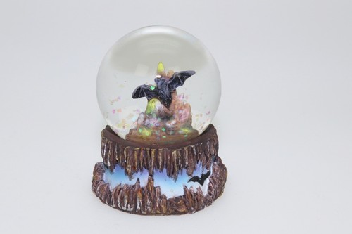 Miniature glass ball with - , bat