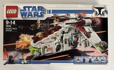 Lego 7676 Republic Attack Gunship |NEW| Open Box | Sealed Bags! Missing Stickers