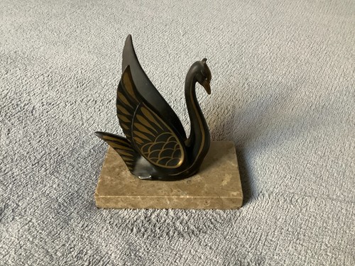 Serre livre cygne art déco - serre-livre,