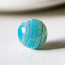 Boule AGATE BLEUE 16-18mm Pierre naturelle Lithothérapie Minéraux Sphère Énergie