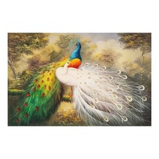 Toile Huile 90x60 Pavoni Blanc